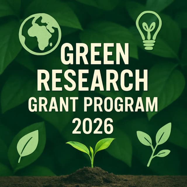 Green Research Grant Program 2026