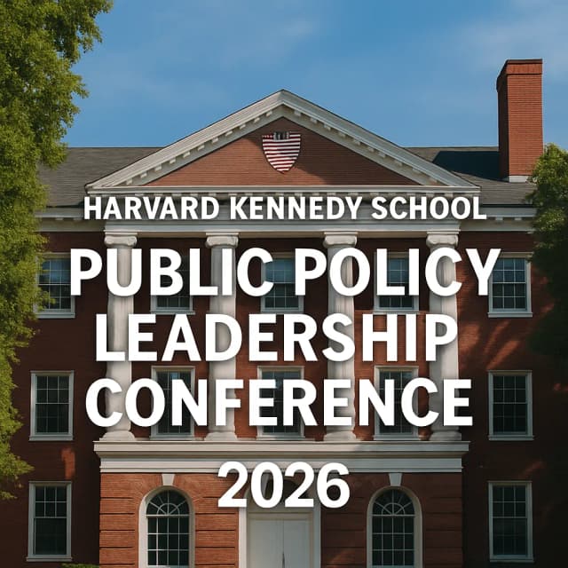 Harvard Kennedy School - Public Policy Leadership Conference 2026