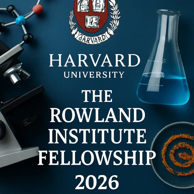 Harvard University - The Rowland Institute Fellowship 2026