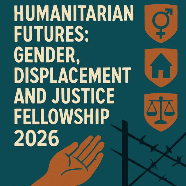 Humanitarian Futures: Gender, Displacement, and Justice Fellowship 2026