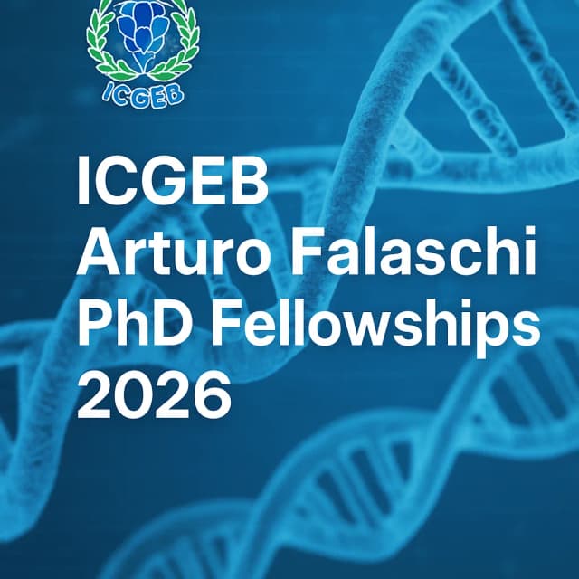 ICGEB Arturo Falaschi PhD Fellowships 2026