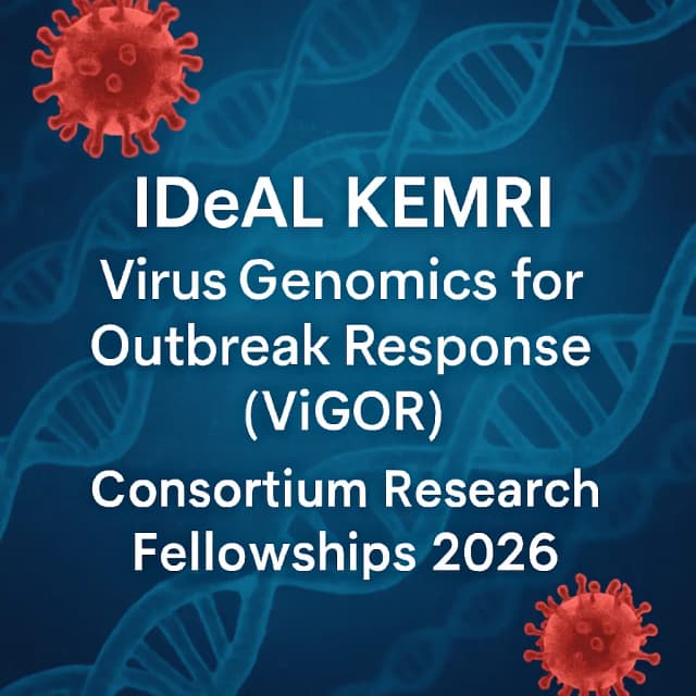 IDeAL KEMRI Virus Genomics for Outbreak Response (ViGOR) Consortium Research Fellowships 2026