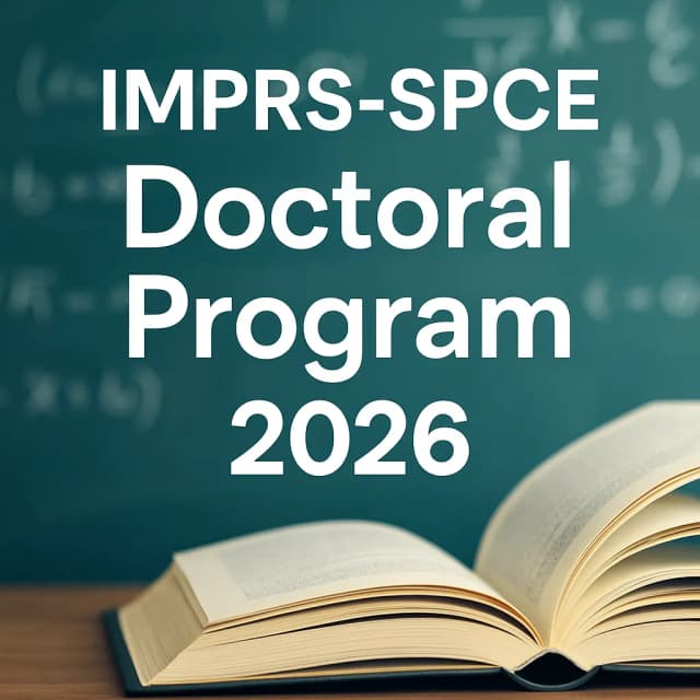 IMPRS-SPCE Doctoral Program 2026