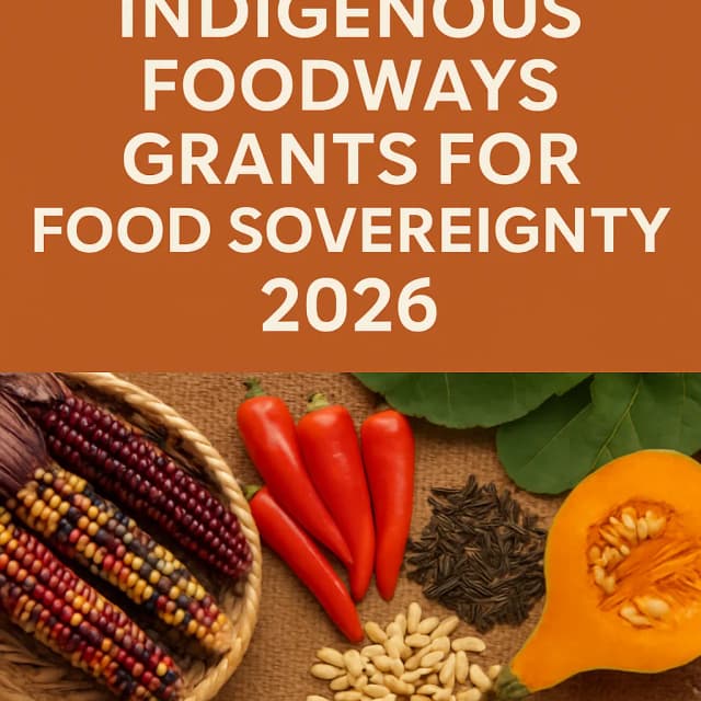Indigenous Foodways Grants for Food Sovereignty 2026