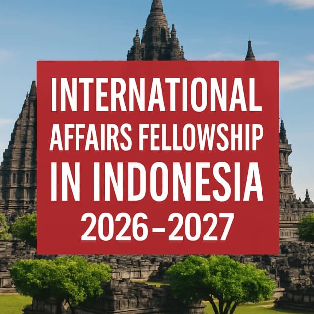 International Affairs Fellowship in Indonesia 2026β2027