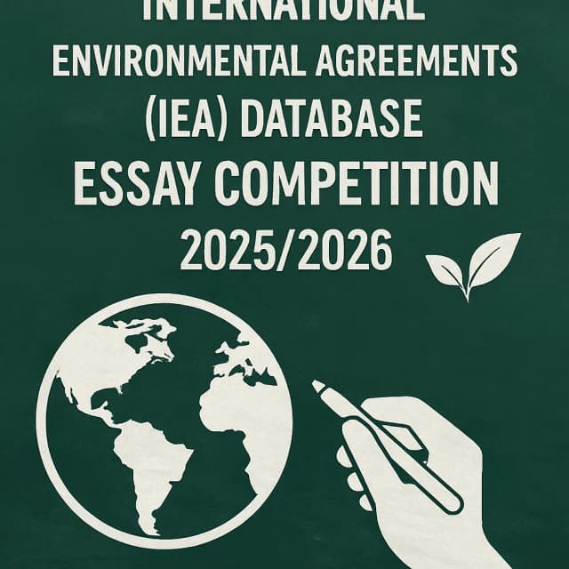 International Environmental Agreements (IEA) Database Essay Competition 2025/2026