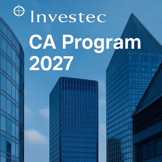 Investec CA Program 2027