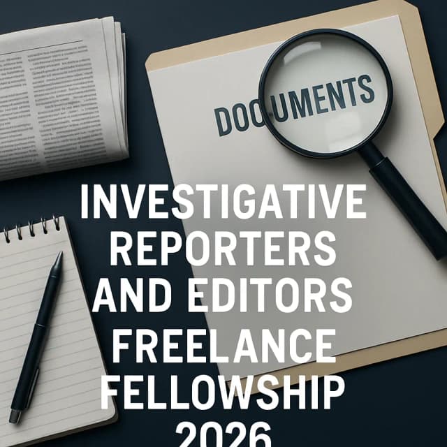 Investigative Reporters and Editors - Freelance Fellowship 2026