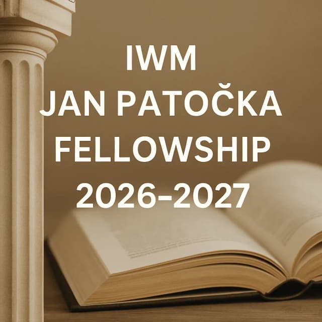 IWM Jan Patočka Fellowship 2026-2027