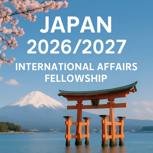 Japan 2026/2027 International Affairs Fellowship