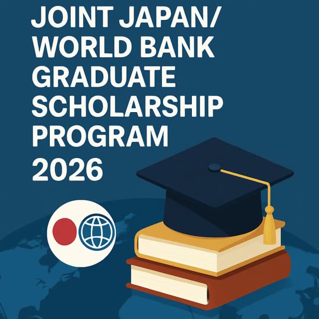 Joint Japan/World Bank Graduate Scholarship Program 2026