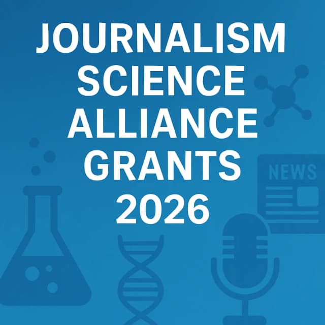 Journalism Science Alliance Grants 2026