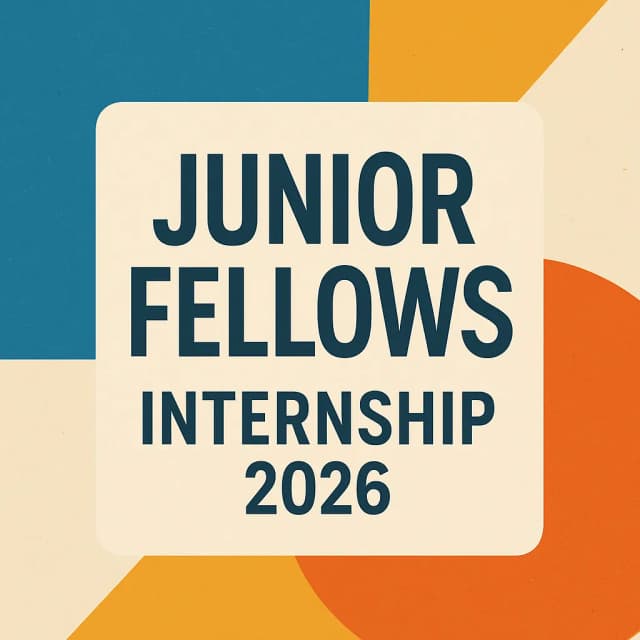 Junior Fellows Internship 2026