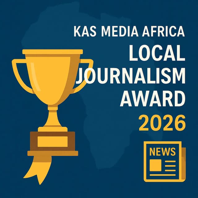 KAS Media Africa Local Journalism Award 2026