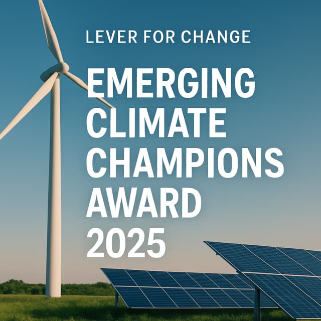 Lever for Change Emerging Climate Champions Award 2025
