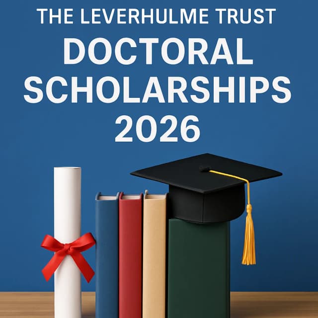 The Leverhulme Trust Doctoral Scholarships 2026