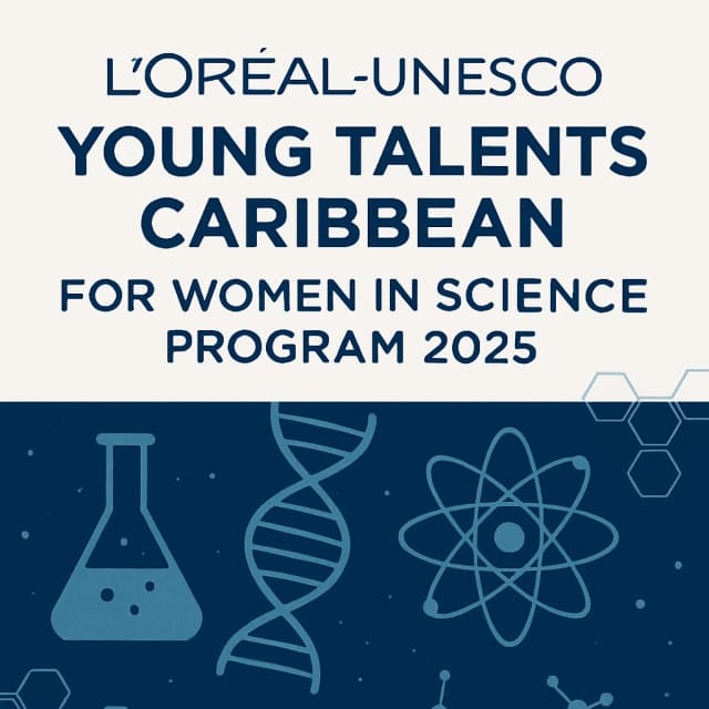 L'Oréal-UNESCO Young Talents Caribbean for Women in Science Program 2025