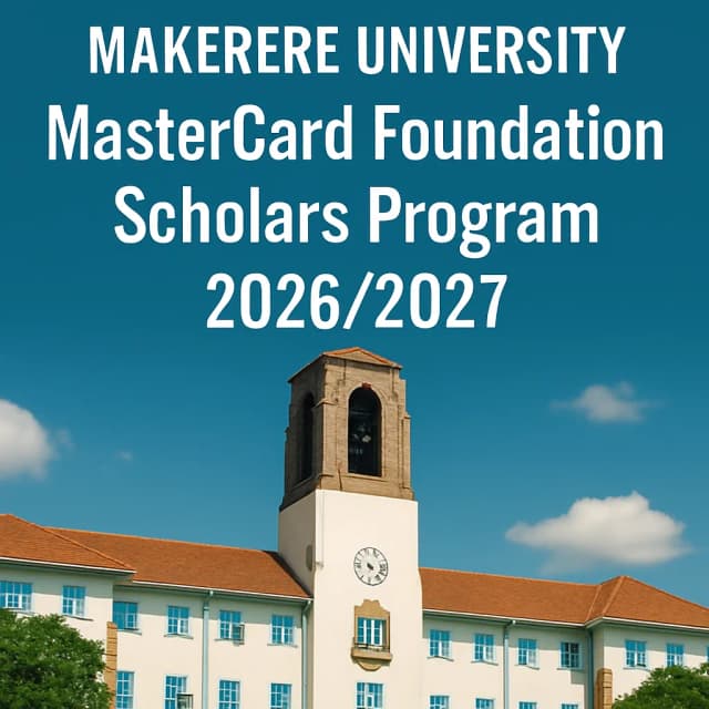 Makerere University MasterCard Foundation Scholars Program 2026/2027