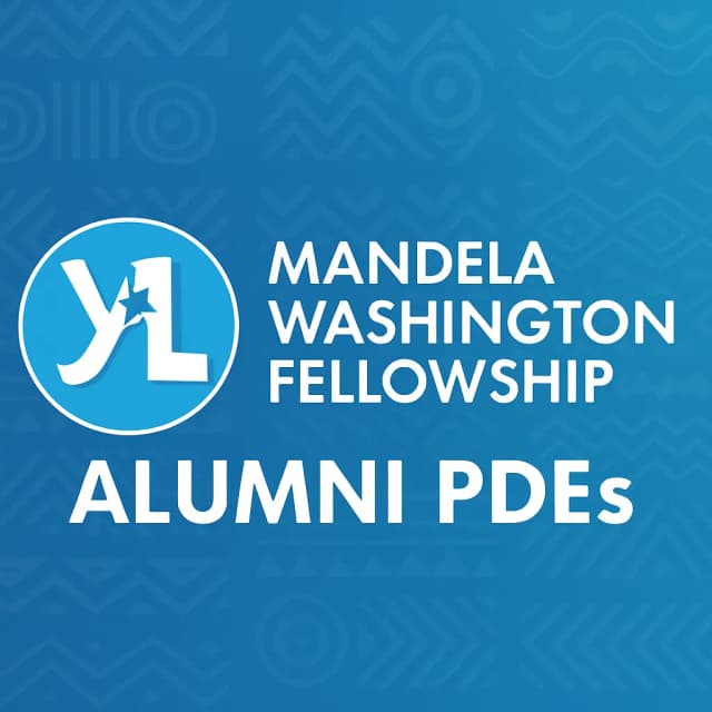 Mandela Washington Fellowship Alumni PDEs