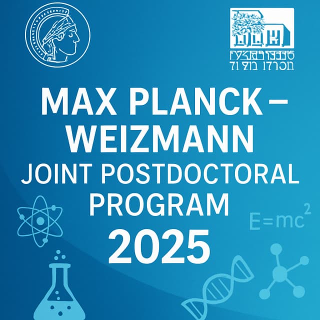 Max Planck - Weizmann Joint Postdoctoral Program 2025
