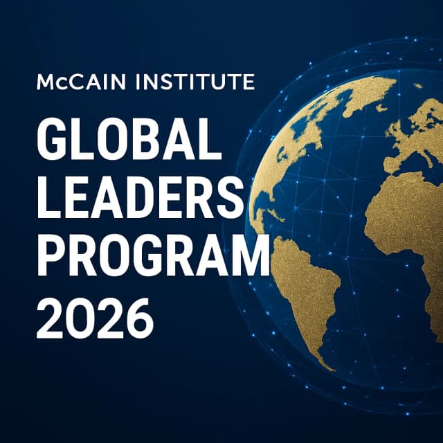 McCain Institute Global Leaders Program 2026