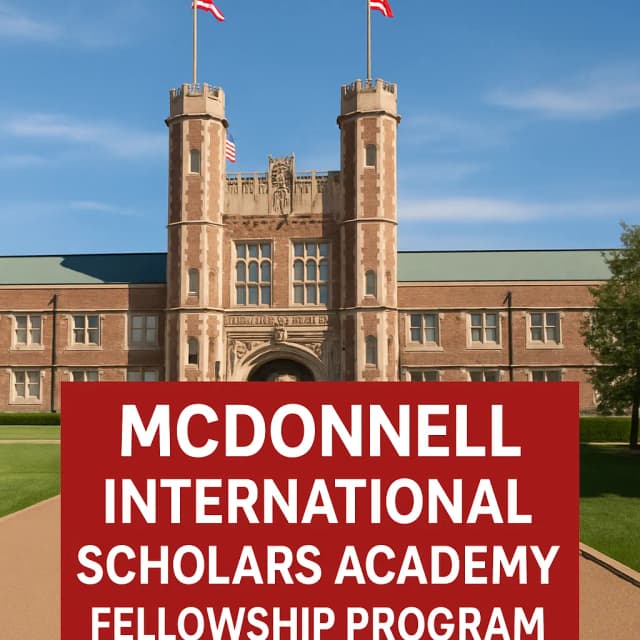 McDonnell International Scholars Academy Fellowship Program
