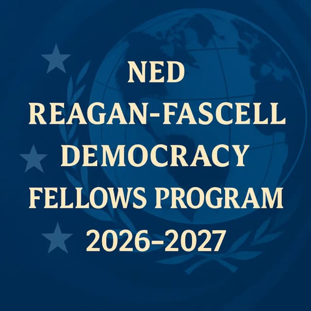 NED Reagan-Fascell Democracy Fellows Program 2026-2027