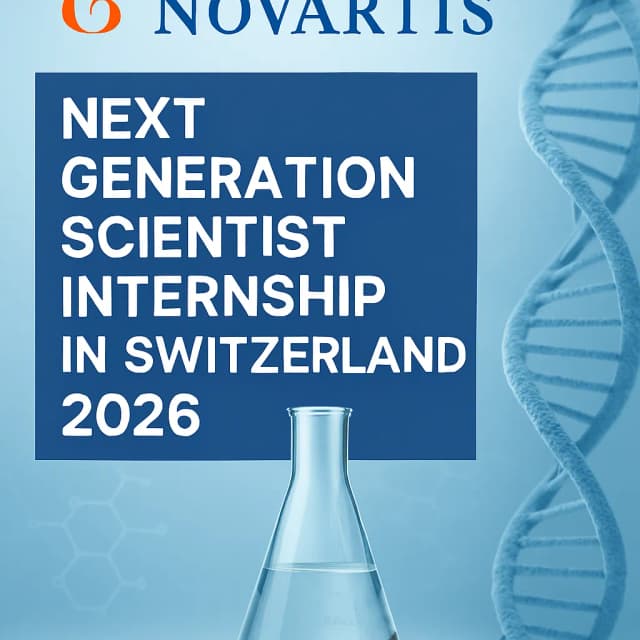 Novartis Next Generation Scientist Internship in Switzerland 2026