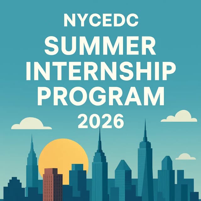 NYCEDC Summer Internship Program 2026