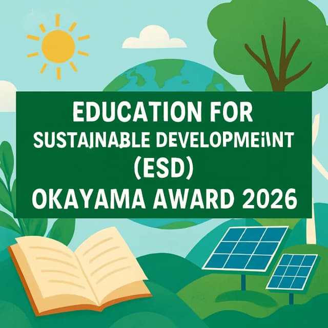 Education for Sustainable Development (ESD) Okayama Award 2026