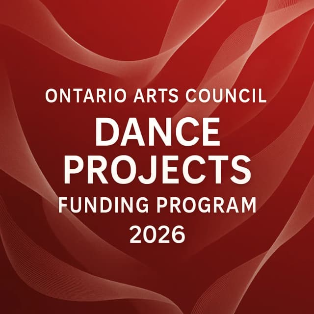 Ontario Arts Council Dance Projects Funding Program 2026