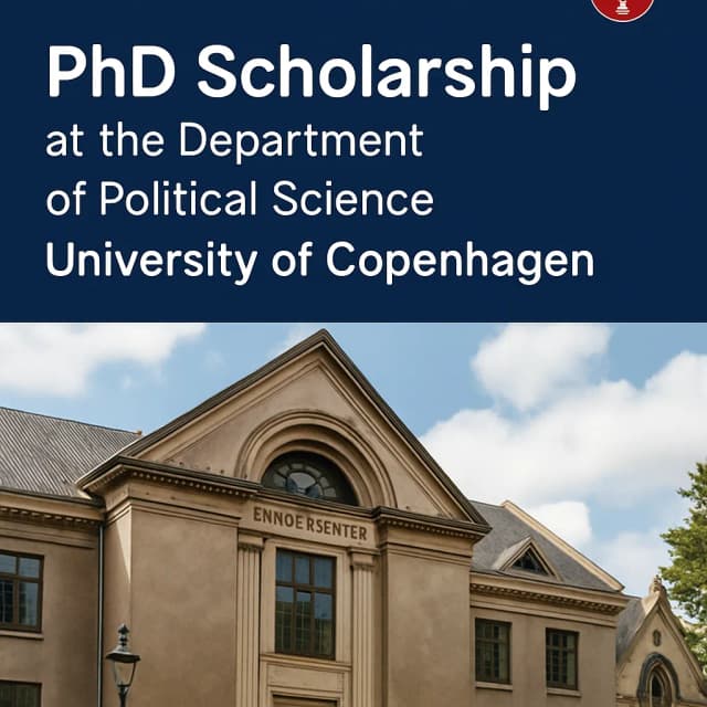 PhD Scholarship at the Department of Political Science, University of Copenhagen