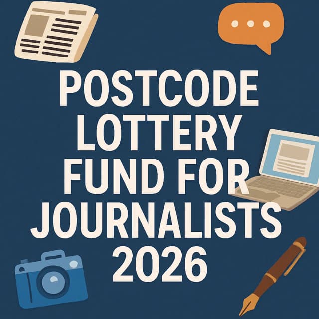 Postcode Lottery Fund for Journalists 2026