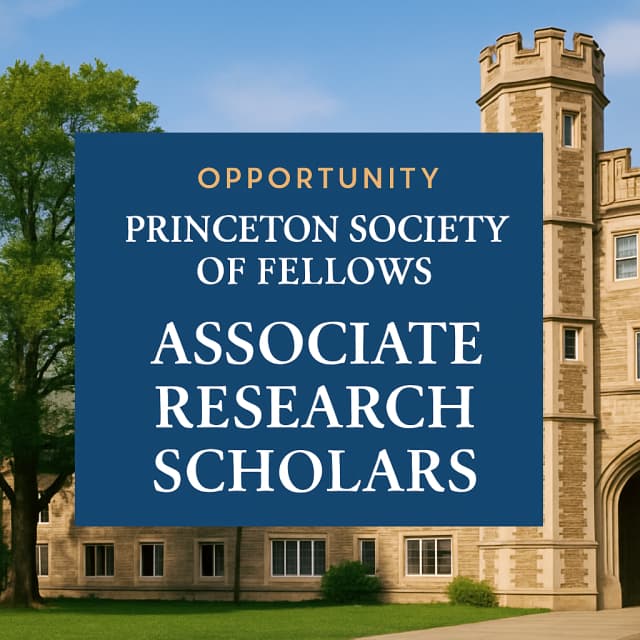 Princeton Society of Fellows Associate Research Scholars