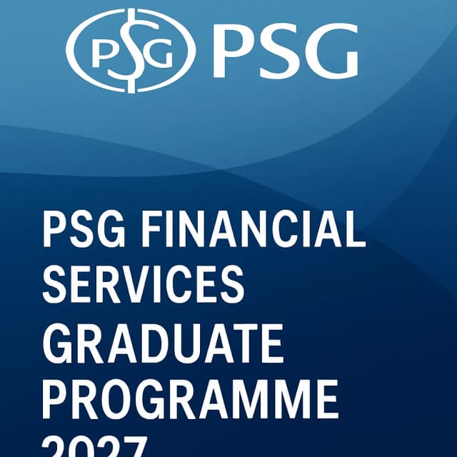 PSG Financial Services Graduate Programme 2027