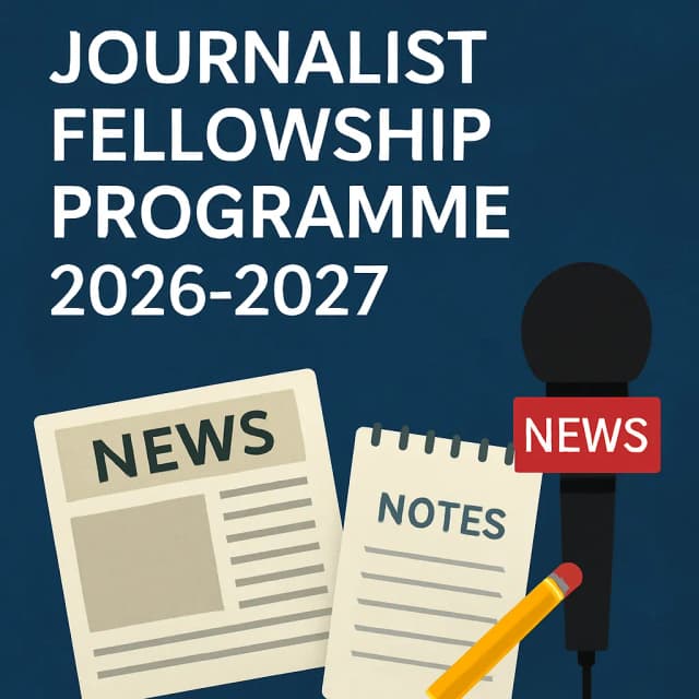 Reuters Institute Journalist Fellowship Programme 2026-2027