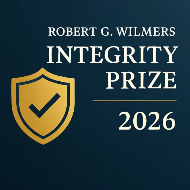 Robert G. Wilmers Integrity Prize 2026