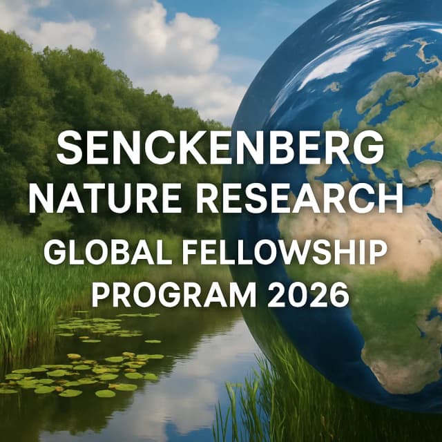 Senckenberg Nature Research Global Fellowship Program 2026