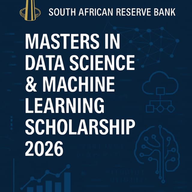 South African Reserve Bank Masters in Data Science & Machine Learning Scholarship 2026