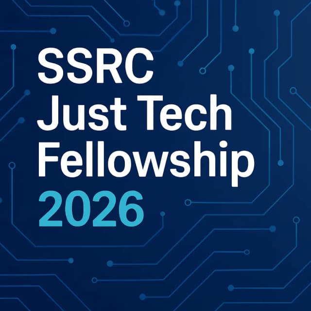 SSRC Just Tech Fellowship 2026
