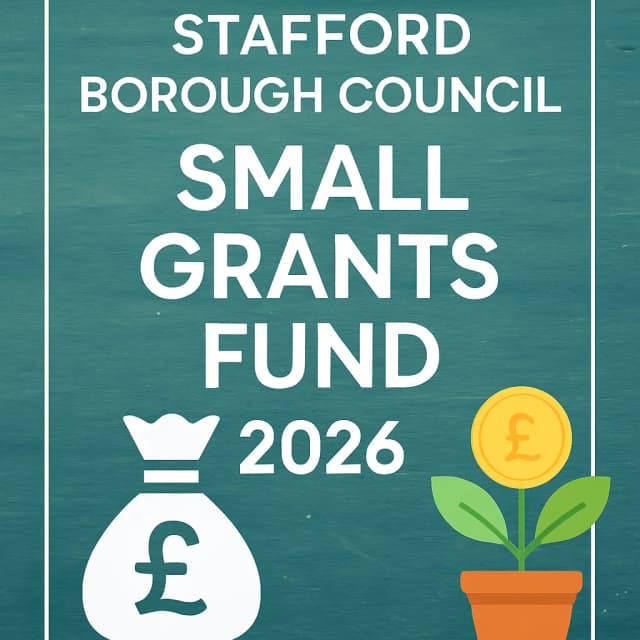 Stafford Borough Council Small Grants Fund 2026