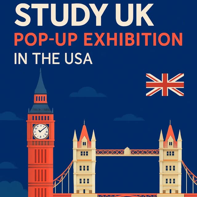 British Council Study UK pop-up exhibition in the USA