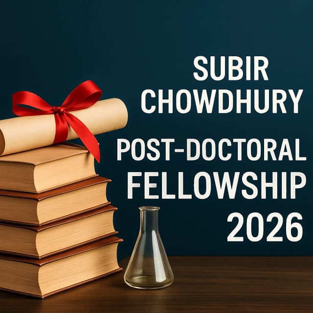 Subir Chowdhury Post-doctoral Fellowship 2026