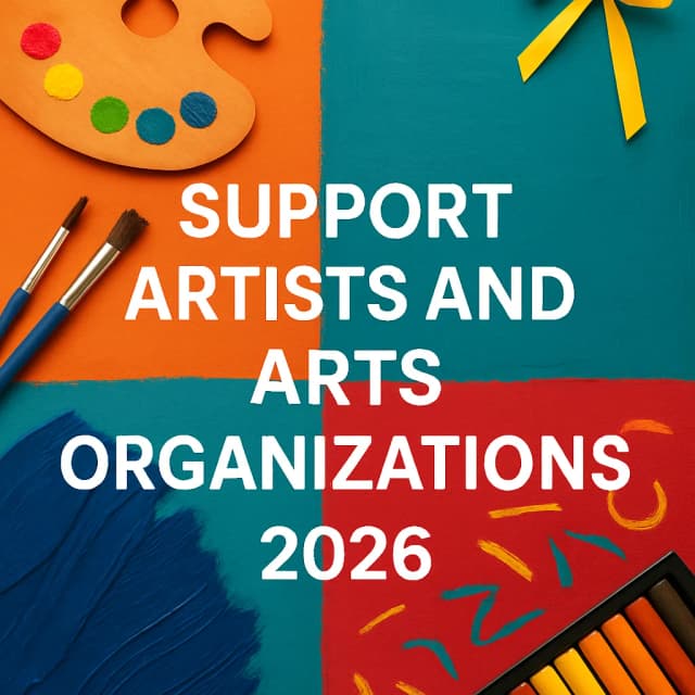 Support Artists and Arts Organizations 2026