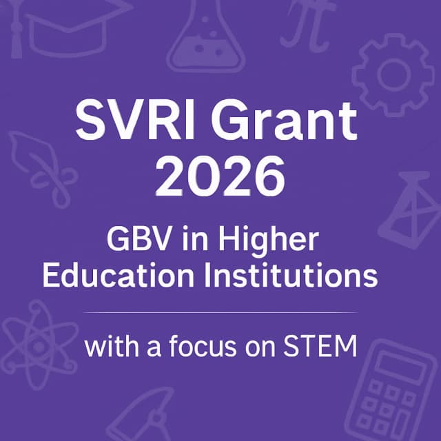 SVRI Grant 2026 β GBV in Higher Education Institutions with a focus on STEM