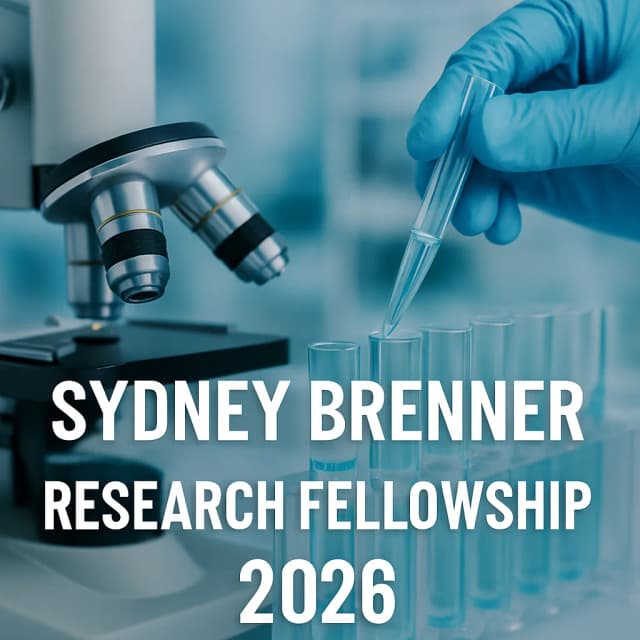 Sydney Brenner Research Fellowship 2026