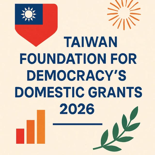 Taiwan Foundation for Democracy’s Domestic Grants 2026