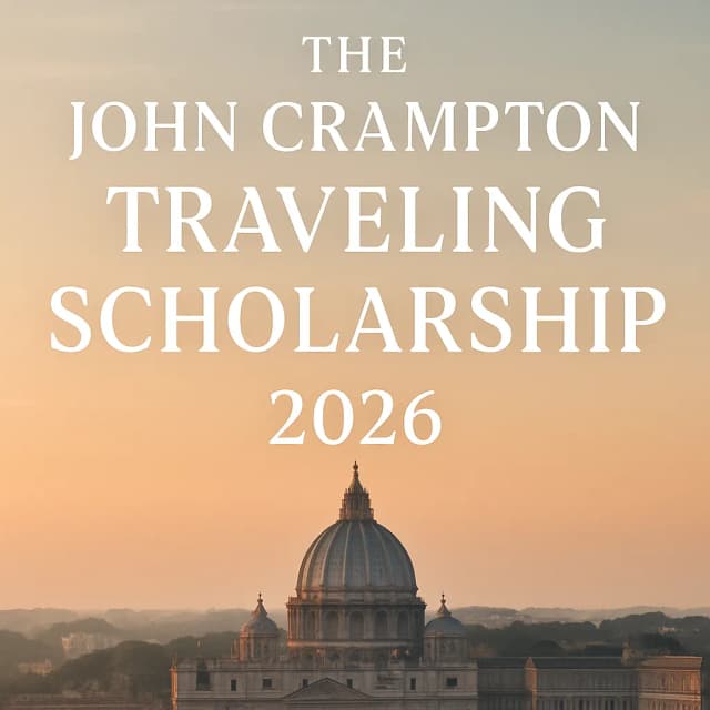The John Crampton Traveling Scholarship 2026