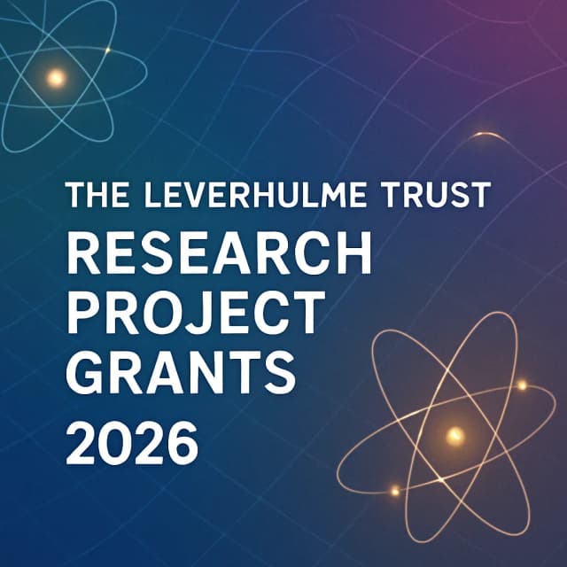 The Leverhulme Trust Research Project Grants 2026