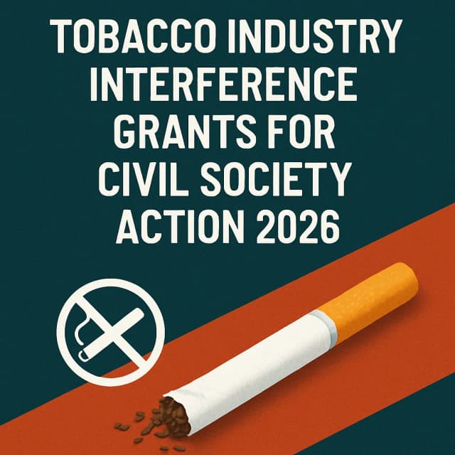 Tobacco Industry Interference Grants for Civil Society Action 2026